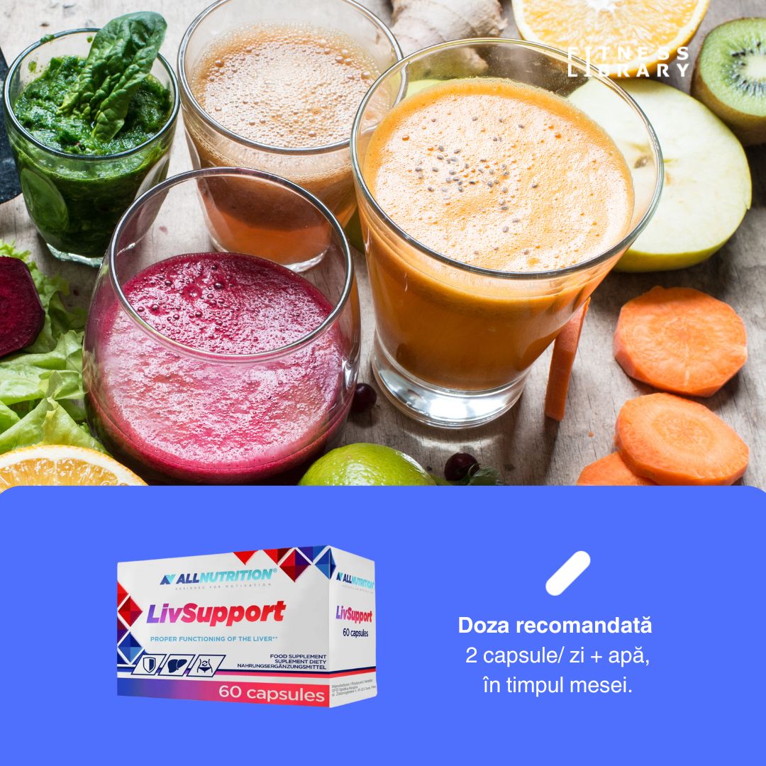 Ficat sănătos, energie revitalizată. LivSupport.  Un sine mai puternic.