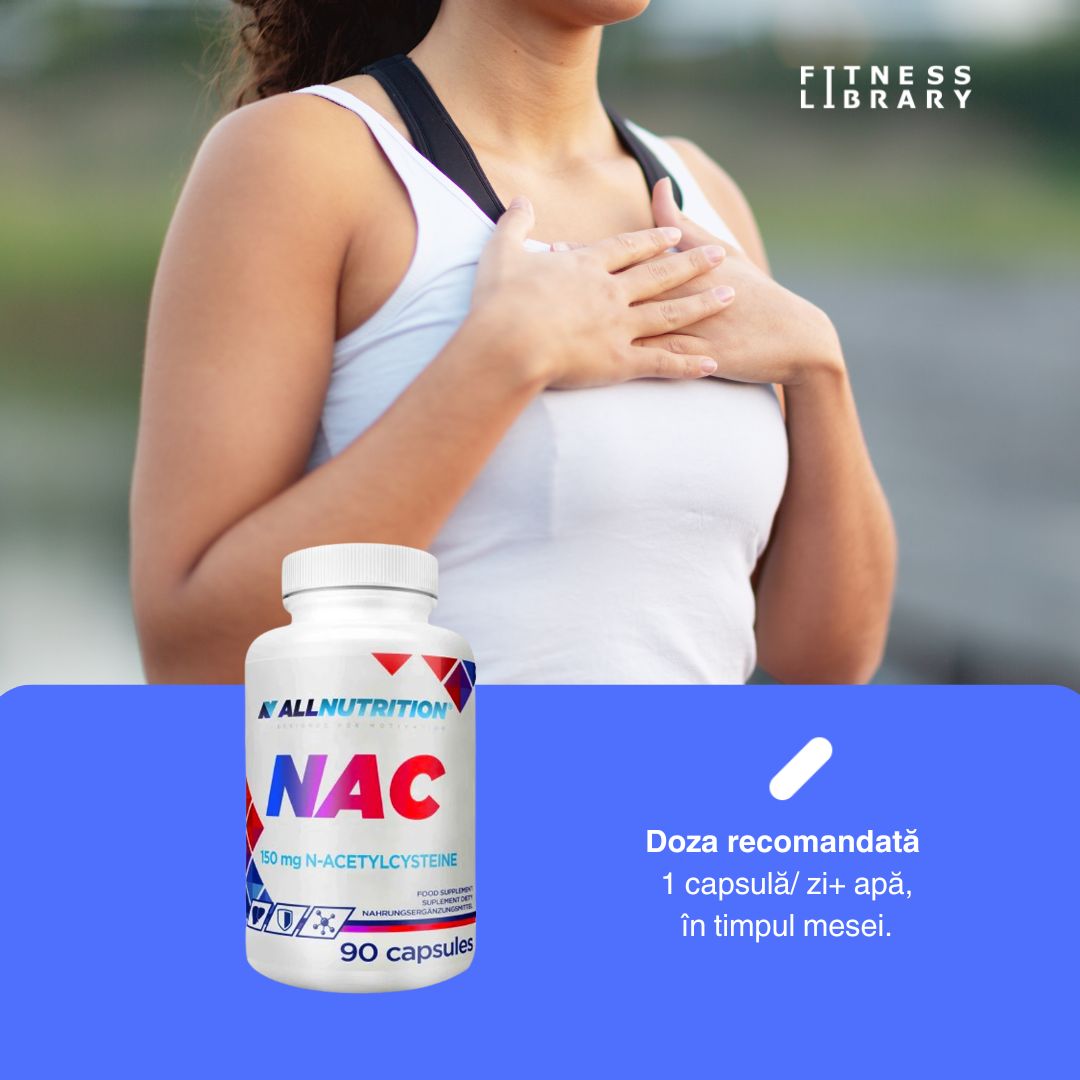 Detoxifiere naturală și energie radiantă cu NAC AllNutrition.