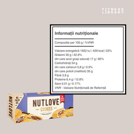 Biscuiți proteici Nutlove: Răsfăț sănătos și echilibrat pentru un stil de viață rafinat.