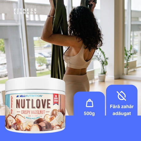Crocant și decadent. Nutlove Crispy Hazelnut – alune și ciocolată albă pentru wellbeing-ul tău.