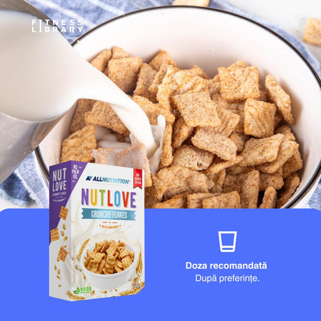 Energie constantă și savoare delicată de scorțișoară. Nutlove Crunchy Flakes - bucură-te de fiecare moment!