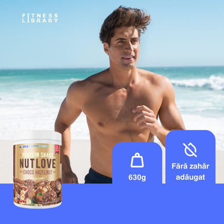 Shake proteic Nutlove: Ciocolată și alune pentru un corp puternic și recuperare rapidă.