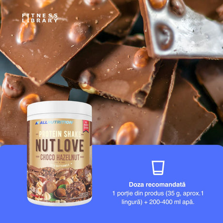 Regenerare cu Nutlove! Shake proteic ciocolată-alune: hrănește mușchii, maximizează potențialul.
