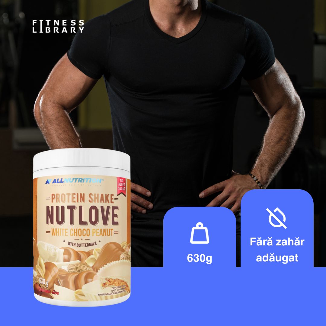 Performanță maximă cu gust divin. NUTLOVE Choco Peanut: shake proteic pentru recuperare musculară de lux.