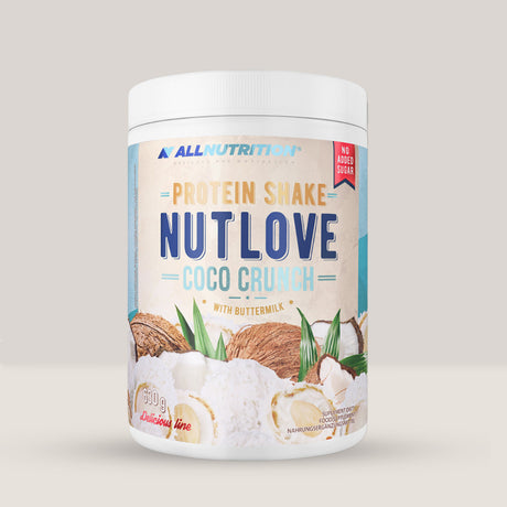 Imagine cu shake-ul proteic NUTLOVE Protein Shake (Coco crunch) de la ALLNUTRITION, 630g.