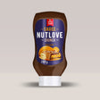 Imagine cu sosul NUTLOVE cu aromă de crunch peanut cream de la ALLNUTRITION, 280ml.