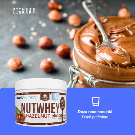 Proteine Nutwhey Alune-Ciocolată. Gust decadent, nutriție inteligentă pentru un stil de viață activ.