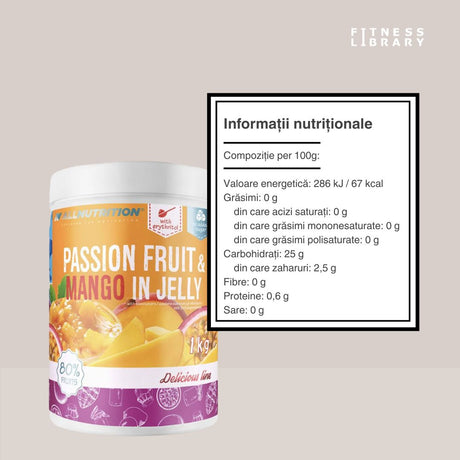 Gem artizanal mango & fructul pasiunii. 80% fructe, fără zahăr adăugat. Indulgență pură, fără compromisuri.