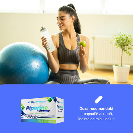Piperină și Crom ALLNUTRITION: Armonie corp-minte și vitalitate radiantă.