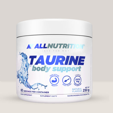 Energie maximă și performanță de vârf cu Taurina Body Support ALLNUTRITION.