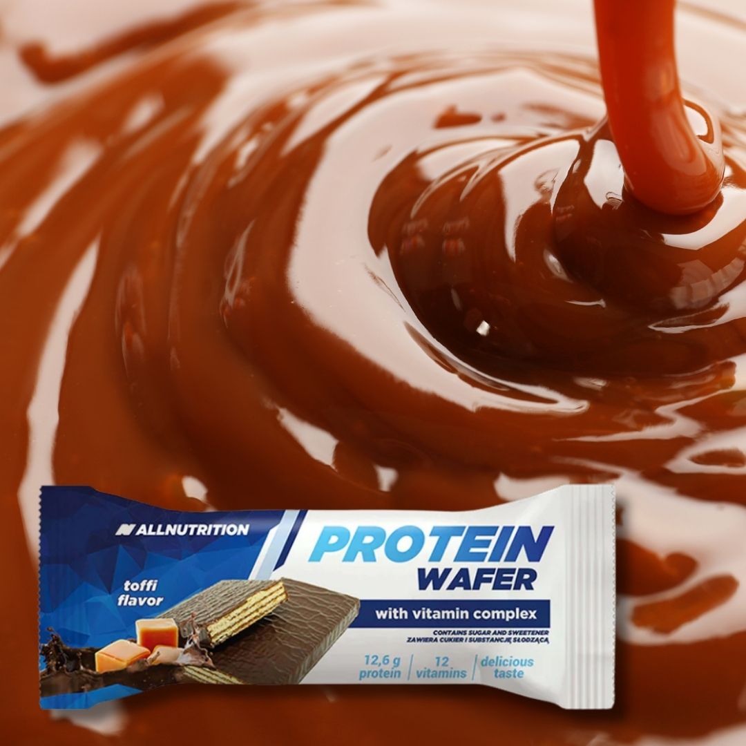 Napolitană proteică ALLNUTRITION. Indulgență fără remușcări, bogată în proteine și vitamine.