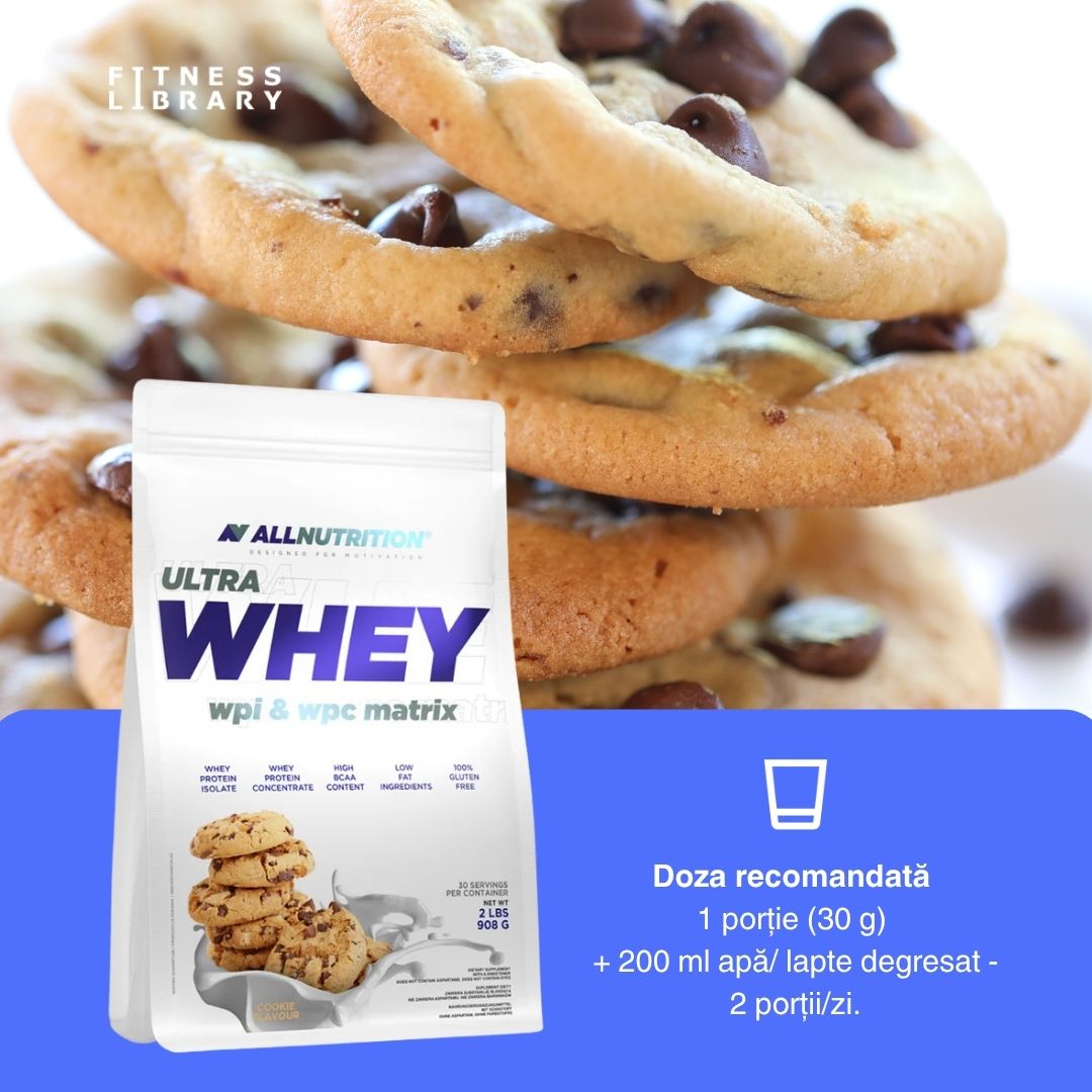 Proteine Ultra Whey 100%: Recuperare rapidă, creștere musculară, siluetă ideală.