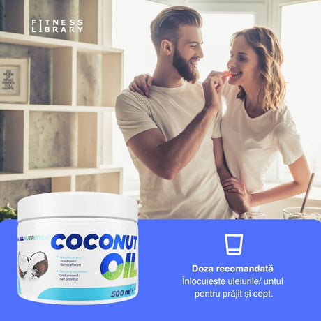 Energie pură din nuca de cocos! Ulei ALLNUTRITION, presat la rece, pentru un stil de viață echilibrat.