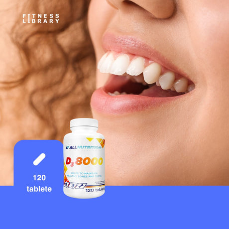 Imunitate de fier și oase rezistente cu Vitamina D3 8000 ALLNUTRITION. Bucură-te de fiecare zi!