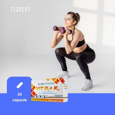 Vitamina D3 + K2 ALLNUTRITION: Oase puternice, imunitate solidă, vitalitate radiantă.