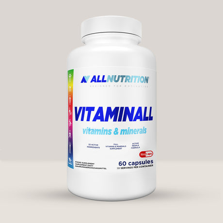 Imagine cu suplimentul alimentar VitaminALL de la ALLNUTRITION, 60 de capsule, 30 de serviri.