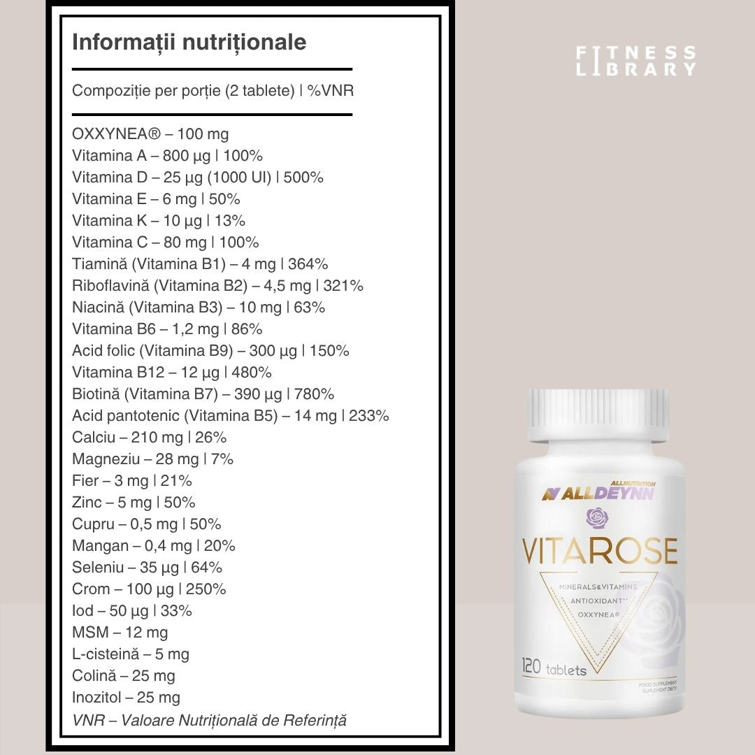 VITAROSE ALLDEYNN: Energie radiantă și bunăstare holistică. Ritual zilnic de frumusețe.