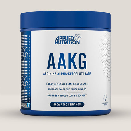 Cutie de AAKG de la APPLIED NUTRITION cu un gramaj de 300 de grame și 100 serviri per cutie!