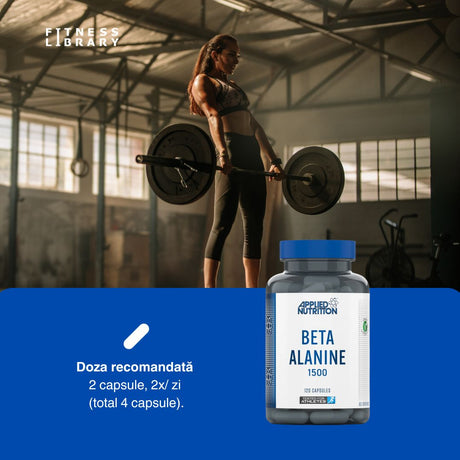 Performanță de vârf cu Beta-Alanina. Antrenamente intense, putere nelimitată.