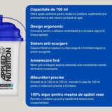 Shaker APPLIED NUTRITION 700ml: Amestecă perfect, atinge-ți obiectivele fitness cu stil.