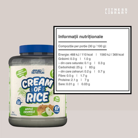 Energie pură și susținută cu Cream of Rice. Performanță maximă toată ziua.