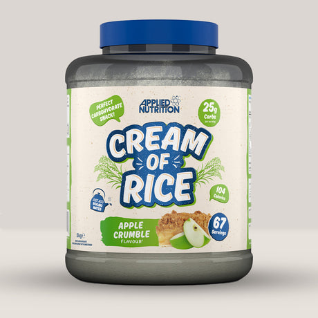 Energie constantă și regenerare cu Cream of Rice (aromă crumble de mere) de la Applied Nutrition. Pregătește-te pentru orice provocare!