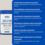 Creatină Monohidrată Micronizată - Forță maximă, performanță de vârf.