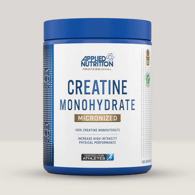 Cutie de Creatină Monohidrată de la APPLIED NUTRITION. Conține 100 de serviri.