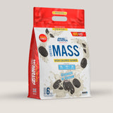 Imagine cu o cutie de Original Formula - Critical Mass 6kg (25 de serviri) de la APPLIED NUTRITION, un gainer pentru creșterea masei musculare cu aromă de cookies & cream oreo.