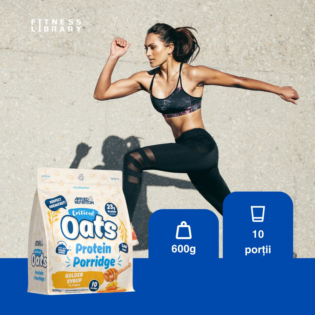 Energie și recuperare musculară cu Critical Oats de la Applied Nutrition.