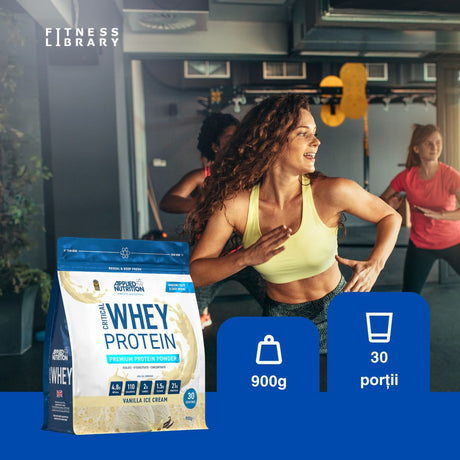 Proteină zer Critical Whey (Applied Nutrition). Recuperare rapidă, forță revitalizantă. Hrănește-ți mușchii!