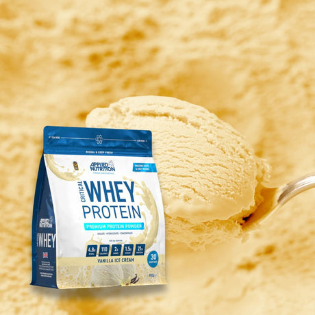Proteină zer Critical Whey (Applied Nutrition).  Siluetă sculptată, energie amplificată.