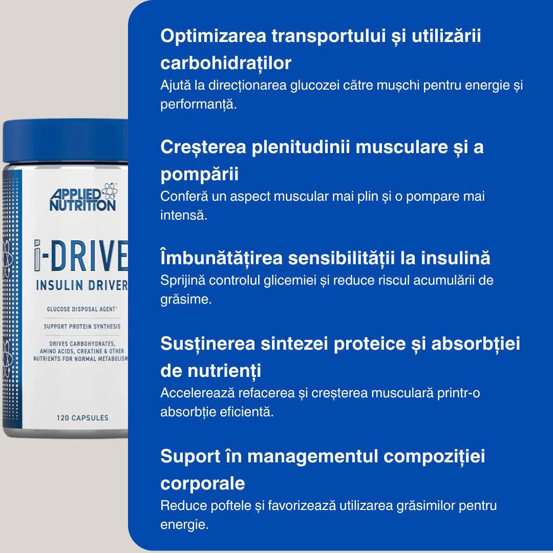 Metabolism activ, siluetă sculptată. i-DRIVE GDA: Carbohidrați transformați în energie.