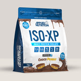 Imagine cu proteina din zer ISO-XP Whey Protein Isolate de la APPLIED NUTRITION, 1kg, 40 de serviri. Choco peanut aroma.