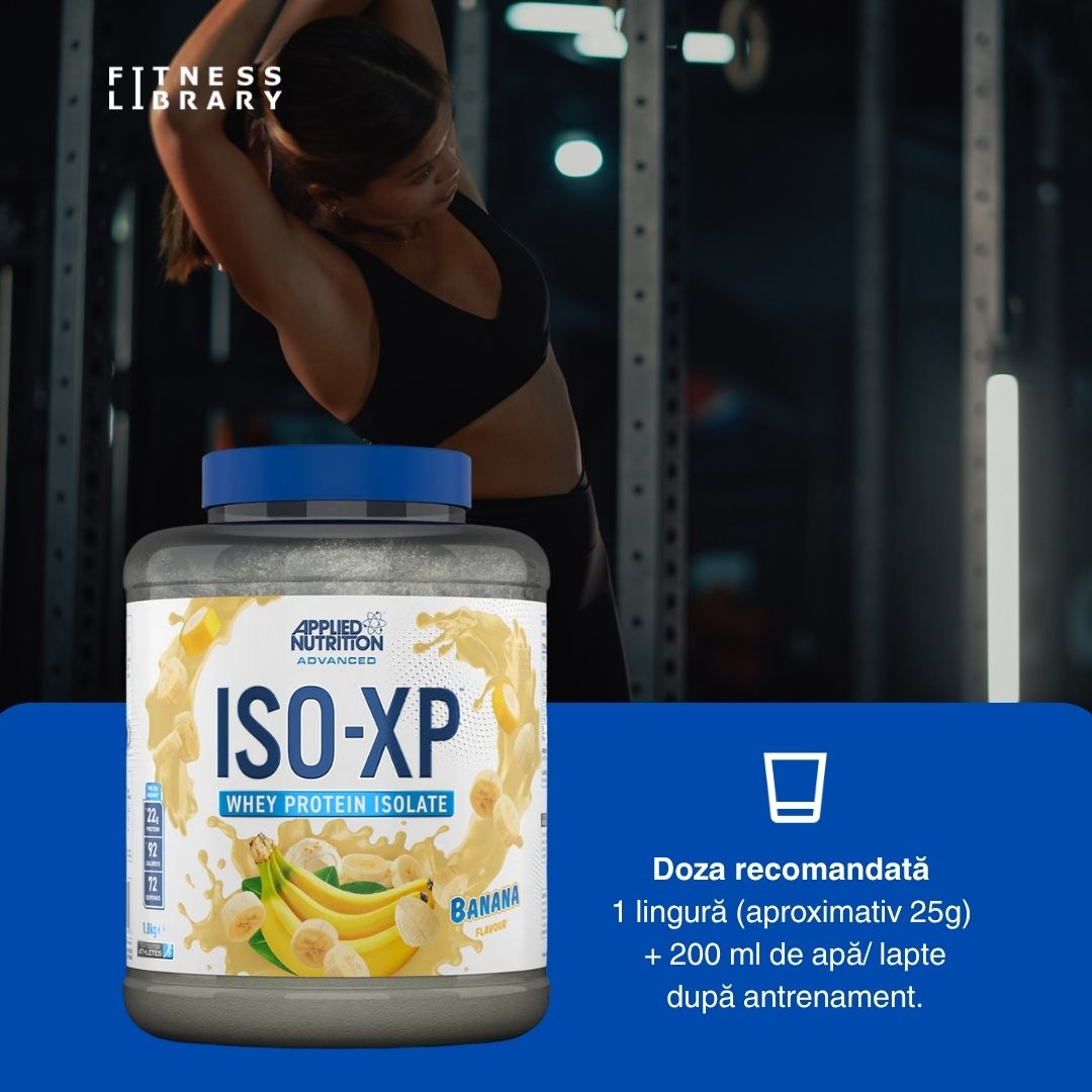 Proteine zer ISO-XP (vaci hrănite cu iarbă). Recuperare rapidă, creștere musculară. Corp sculptat natural.