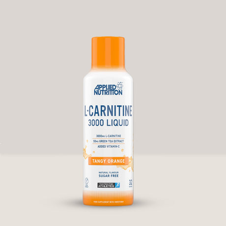 Imagine cu suplimentul L-Carnitine 3000 Liquid de la APPLIED NUTRITION, 480ml, 32 de serviri. Tangy orange aroma.