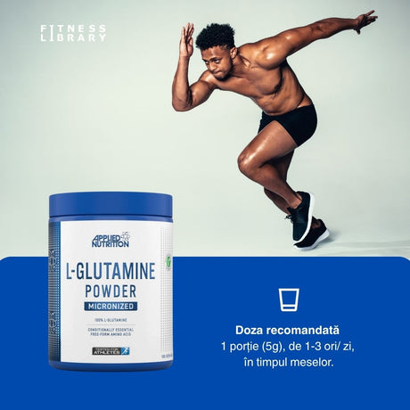Performanță absolută cu L-Glutamina Micronizată de la Applied Nutrition. Regenerare profundă și echilibru interior.