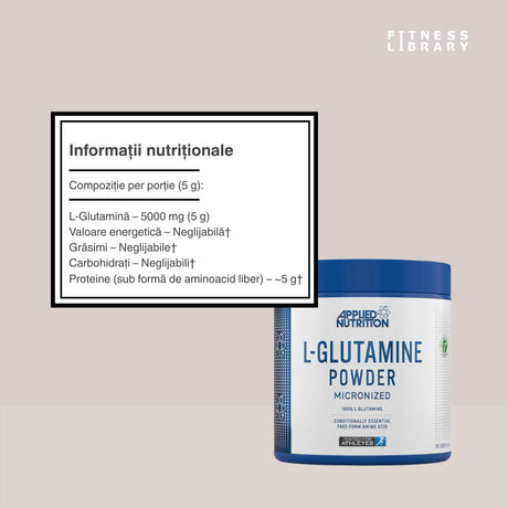 L-Glutamina micronizată. Performanțe de vârf la fiecare antrenament.