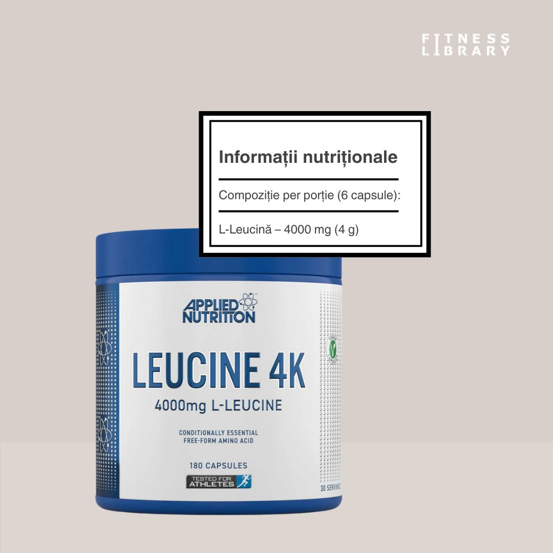 L-Leucină 4K: Forță amplificată, recuperare rapidă. Performanță de vârf.
