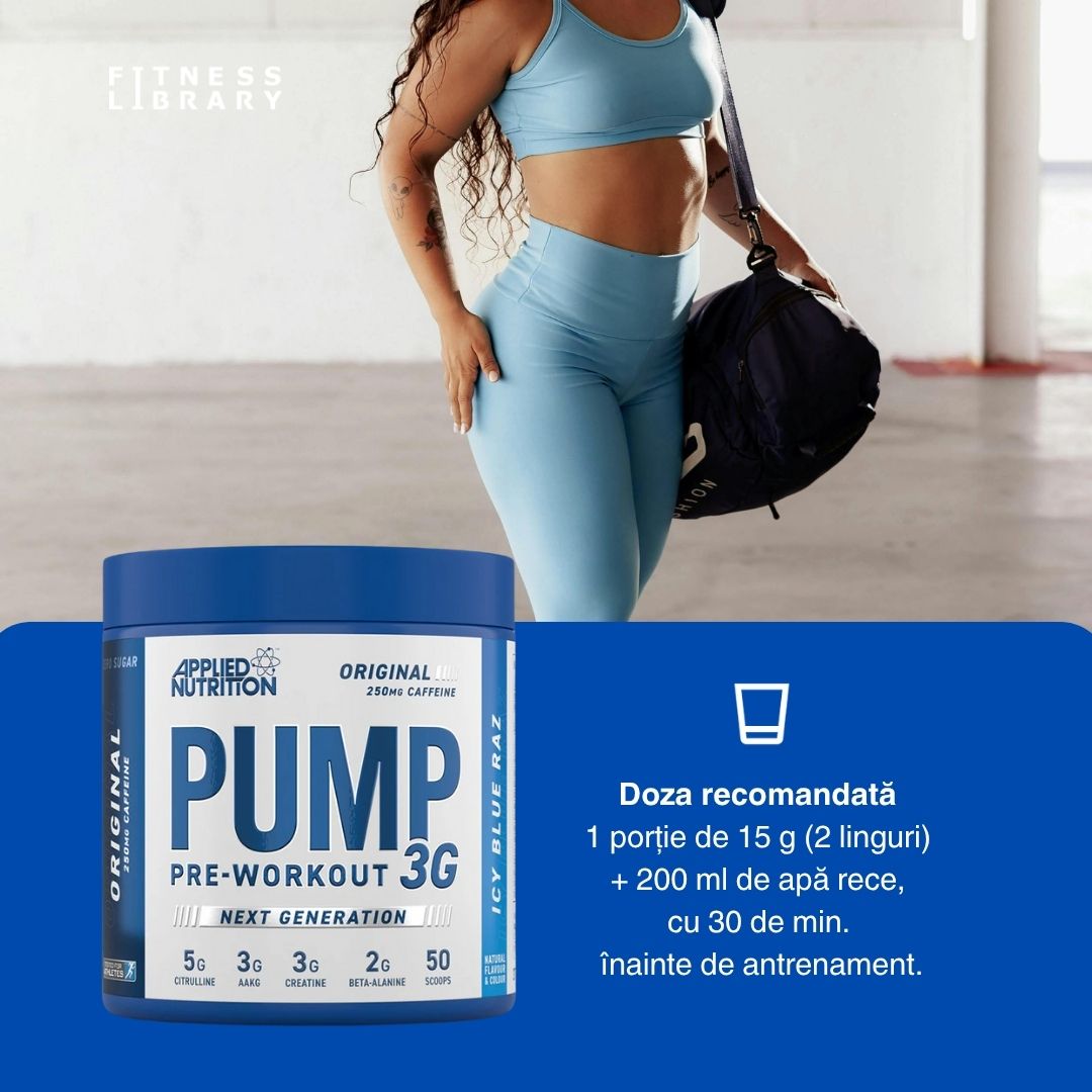 Pompa musculară intensă, fără stimulenți. Applied Nutrition Pump 3G Zero: antrenamente transcendente.