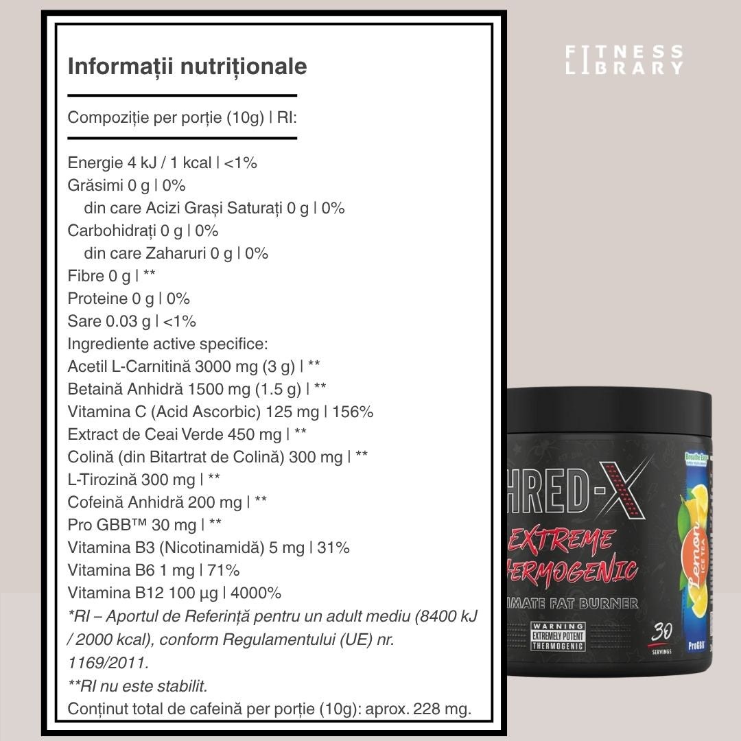 Energie, concentrare, siluetă ideală. Shred X Powder.