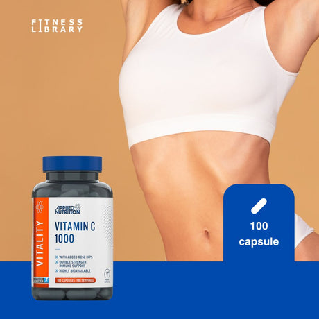 Imunitate puternică și vitalitate radiantă cu Vitamina C de la Applied Nutrition.