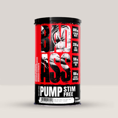 Imagine cu suplimentul pre-workout Stim-Free de la BADASS, 350g, 20 de serviri.