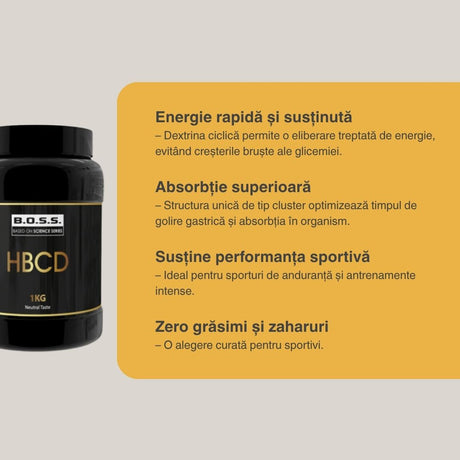 Energie constantă, recuperare rapidă cu Dextrina Ciclică. Performanță de elită cu VITABOLIC.