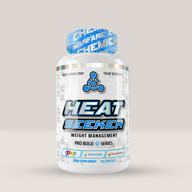 Imagine cu suplimentul alimentar Heat Seeker Complex de la Chemical Warfare, 120 de capsule.