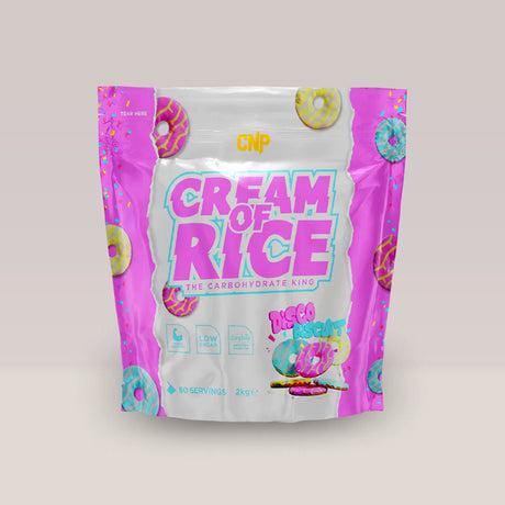 Imagine cu crema de orez CNP Cream of Rice cu aromă de Disco Biscuit, 2kg, 80 de serviri.