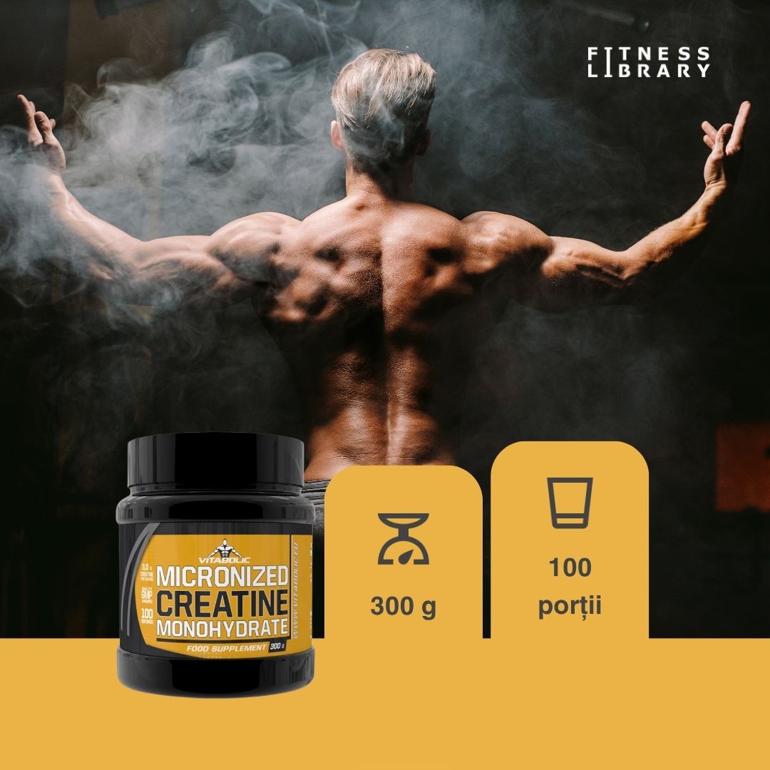 Creatină Monohidrată VITABOLIC: Performanță absolută. Putere maximă.
