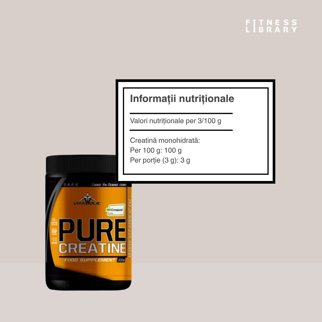 Creatină Creapure® VITABOLIC: Performanță maximă, energie explozivă, sculptură perfectă.