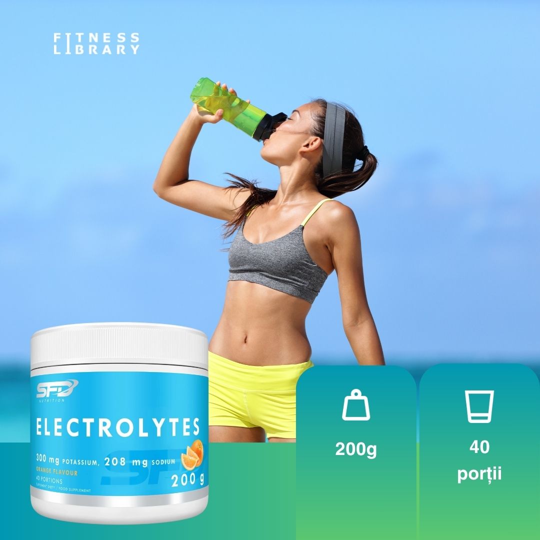 Hidratare profundă cu electroliți SFD Nutrition (portocală). Performanță optimă și stare de bine garantată.