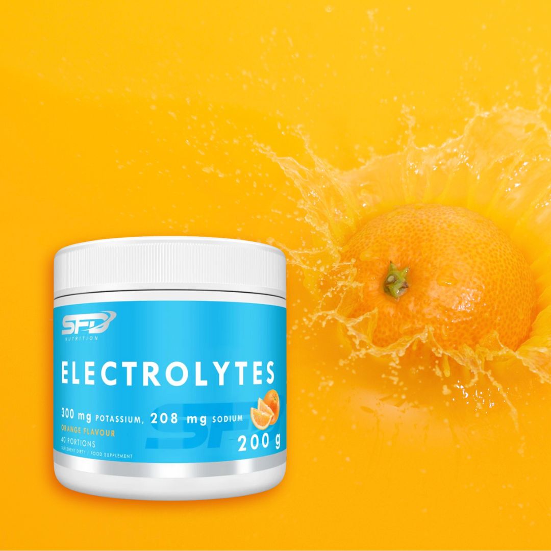 Hidratare profundă cu electroliți SFD Nutrition (portocală). Performanță maximă, zilnic.